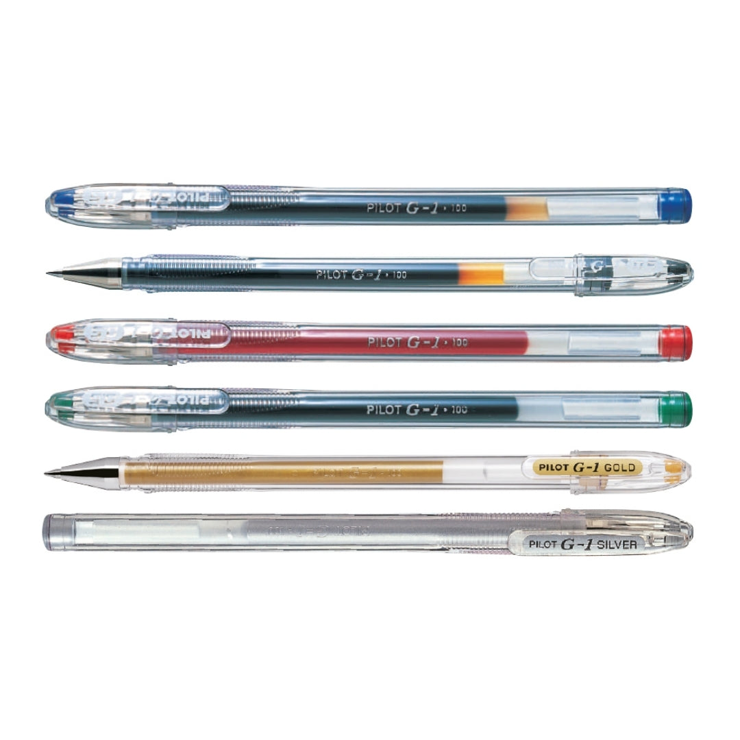 Bolígrafo Pilot Tinta Gel G-1 Surtido x6