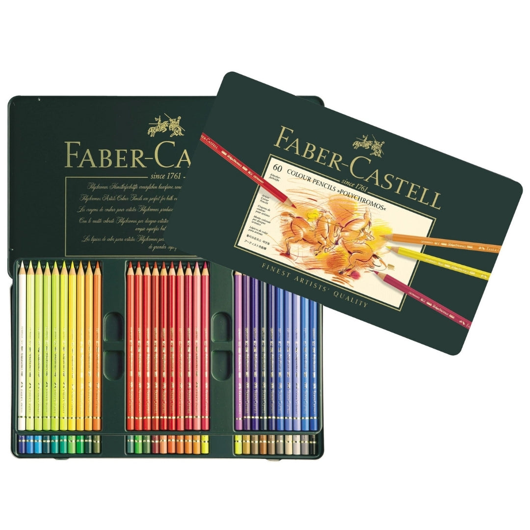 Colores Polychromos x 60 Faber Castell Estuche Metal