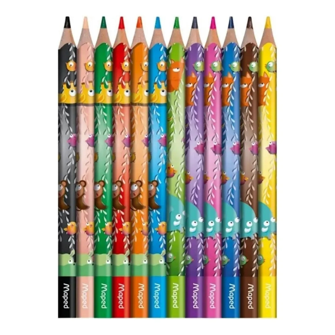 Lápices de Colores Jumbo Maped Jungle x 12