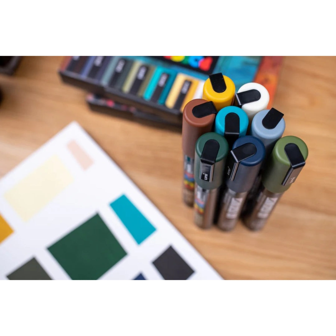 Set Marcadores Posca Punta 5M X 8 Earth