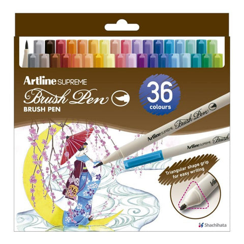 Marcadores x 36 Brush Pen Artline Supreme