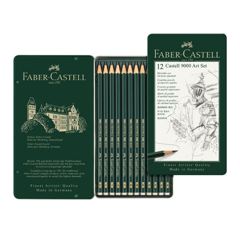 Lápices  X12 Faber Castell 9000 Art Set