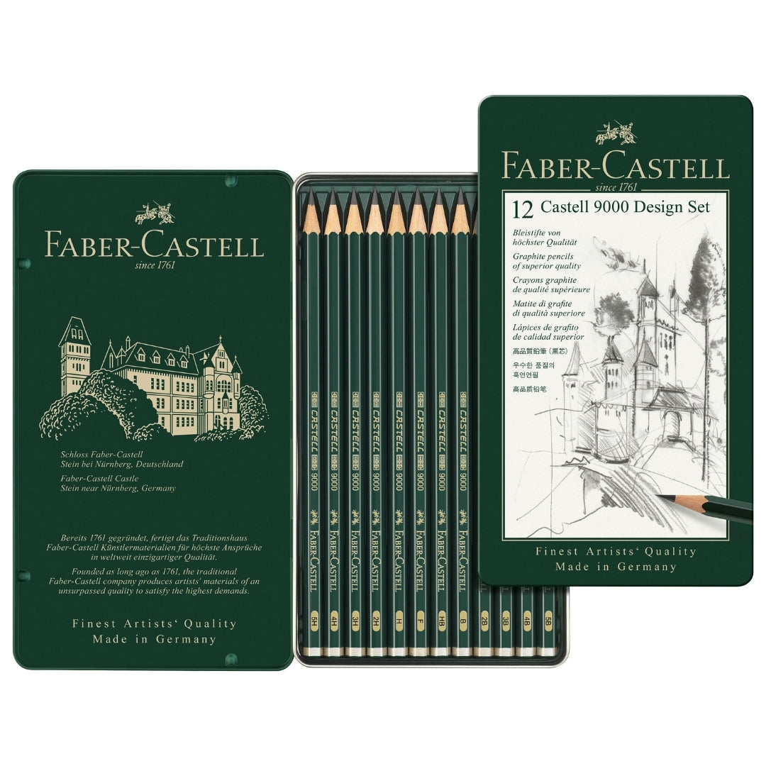 Lápices X12 Faber Castell 9000 Design Set