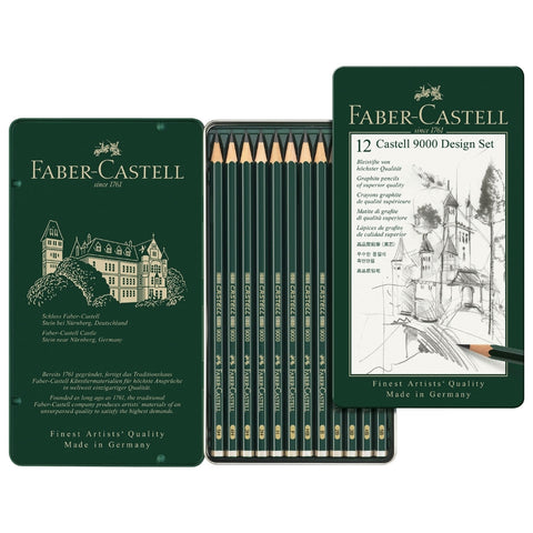 Lápices  X12 Faber Castell 9000 Design Set
