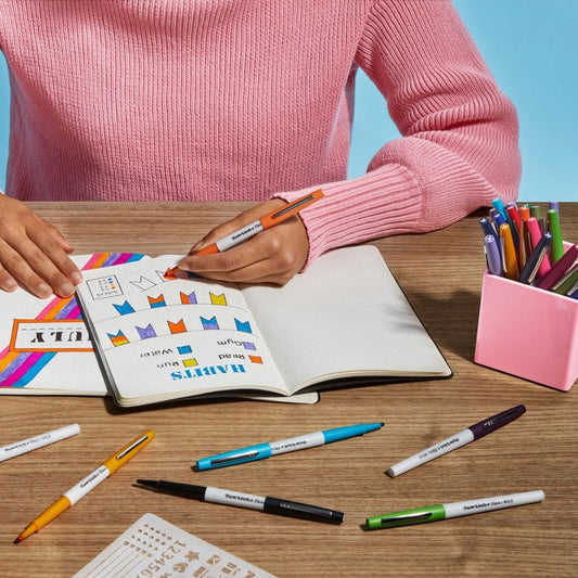 Marcadores Paper Mate Flair Bold Tip X 6 Punta Gruesa