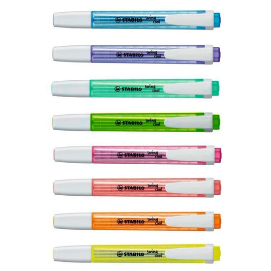 Resaltador Stabilo Swing Cool x 8 Colores Neón