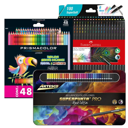 Prismacolor Junior vs Faber-Castell vs Artesco: ¿Qué Colores Convienen Según la Edad y el Uso?