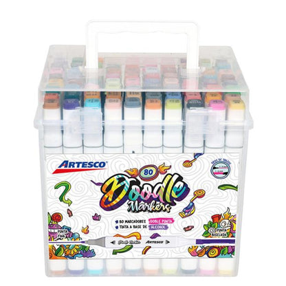 Marcadores A Base De Alcohol Artesco Doodle Markers X 80