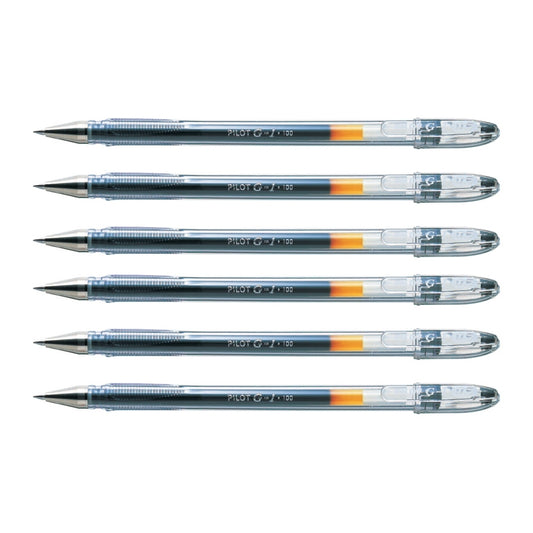 Bolígrafo Pilot Tinta Gel G-1 Negro x6