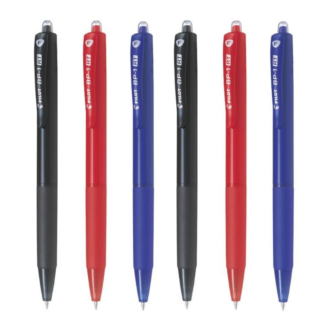 Bolígrafo Pilot Tinta Seca BP-1RT Surtido x6