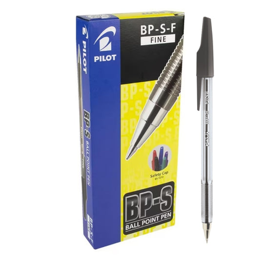 Bolígrafo Pilot Tinta Seca BP-S Negro x12