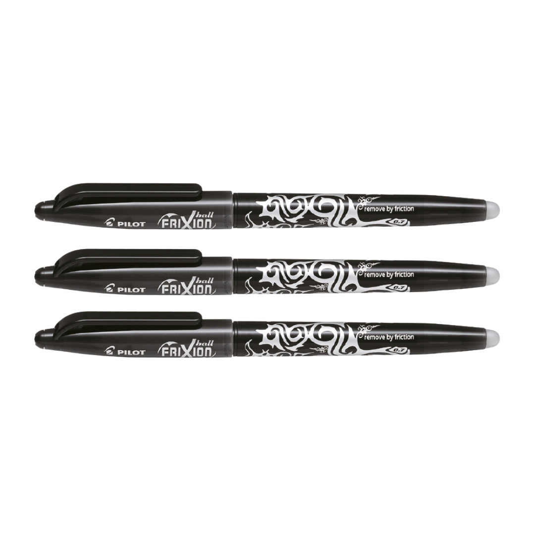 Bolígrafo Pilot Tinta Borrable Frixion Negro x3