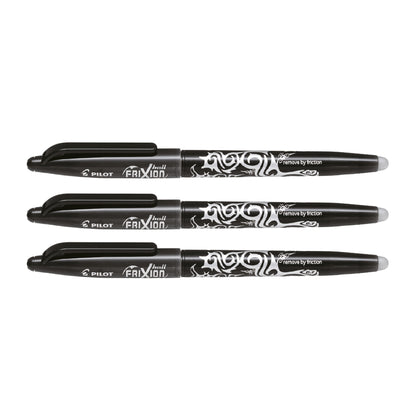 Bolígrafo Pilot Tinta Borrable Frixion Negro x3
