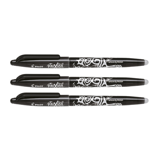 Bolígrafo Pilot Tinta Borrable Frixion Negro x3