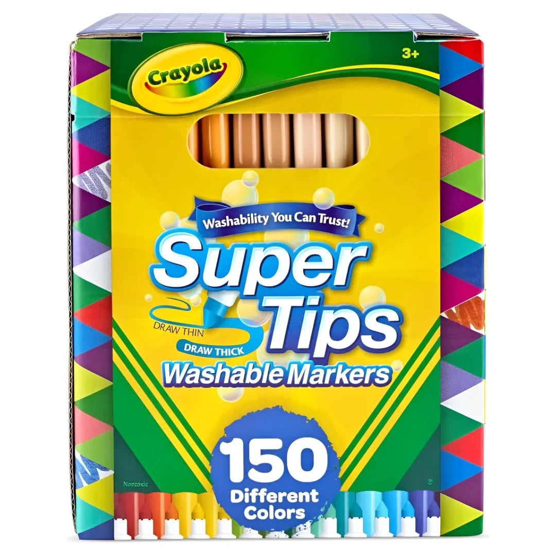 Marcadores Crayola Super Tips x 150