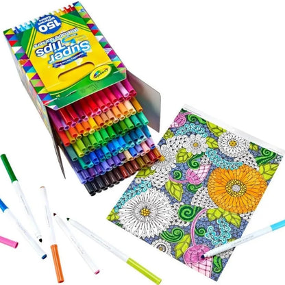 Marcadores Crayola Super Tips x 150