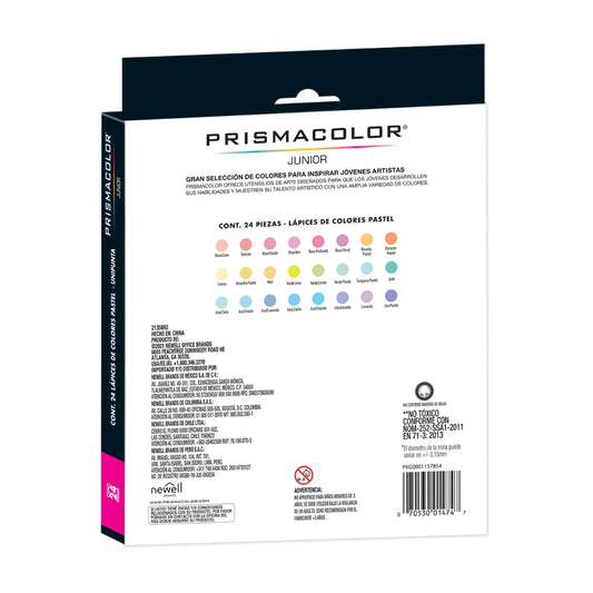 Colores Prismacolor Junior X24 Pastel