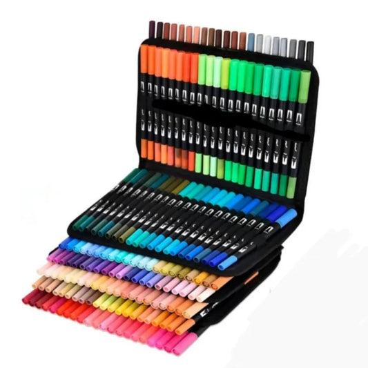 Marcadores Dual Brush Doble Punta x168 Colores