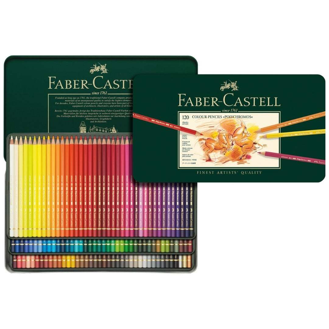 Colores Polychromos x 120 Faber Castell Estuche Metal
