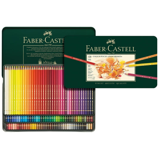Colores Polychromos x 120 Faber Castell Estuche Metal