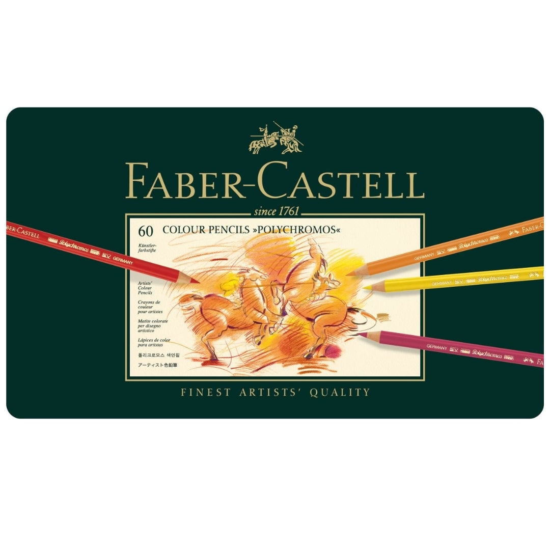 Colores Polychromos x 60 Faber Castell Estuche Metal