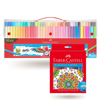 Pack Colores y Plumones Faber-Castell x 144