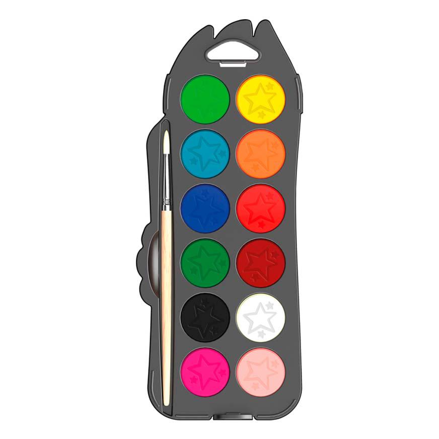 Acuarelas Maped Super Héroes x 12 Colores + Pincel