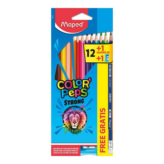 Lápices de Colores Maped Color'Peps Strong x 12