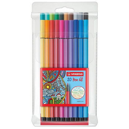 Plumones Stabilo Pen 68 Premium x 20 Colores