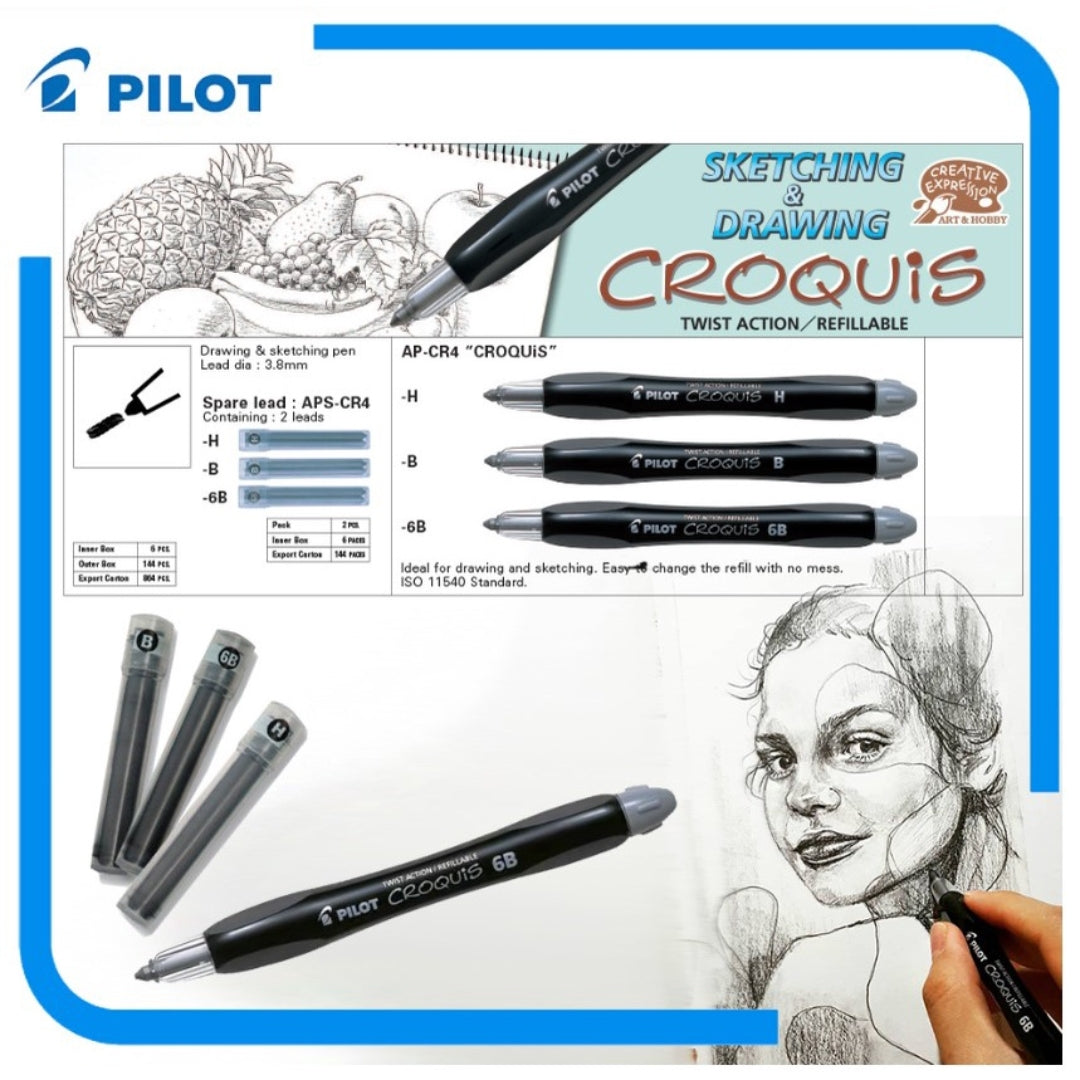 Portamina Pilot Croquis B Artístico + Repuesto