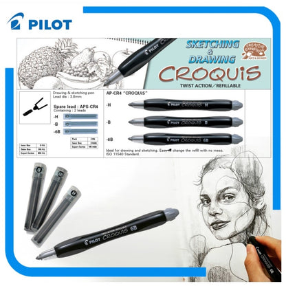 Portamina Pilot Croquis B Artístico + Repuesto