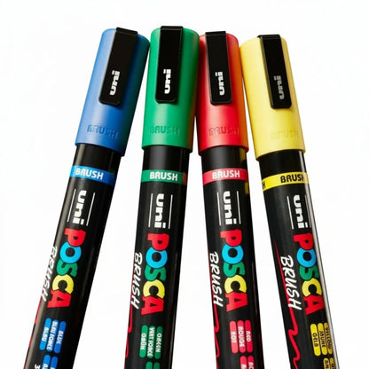 Set Marcadores Posca Punta 5BR X 16 Brush