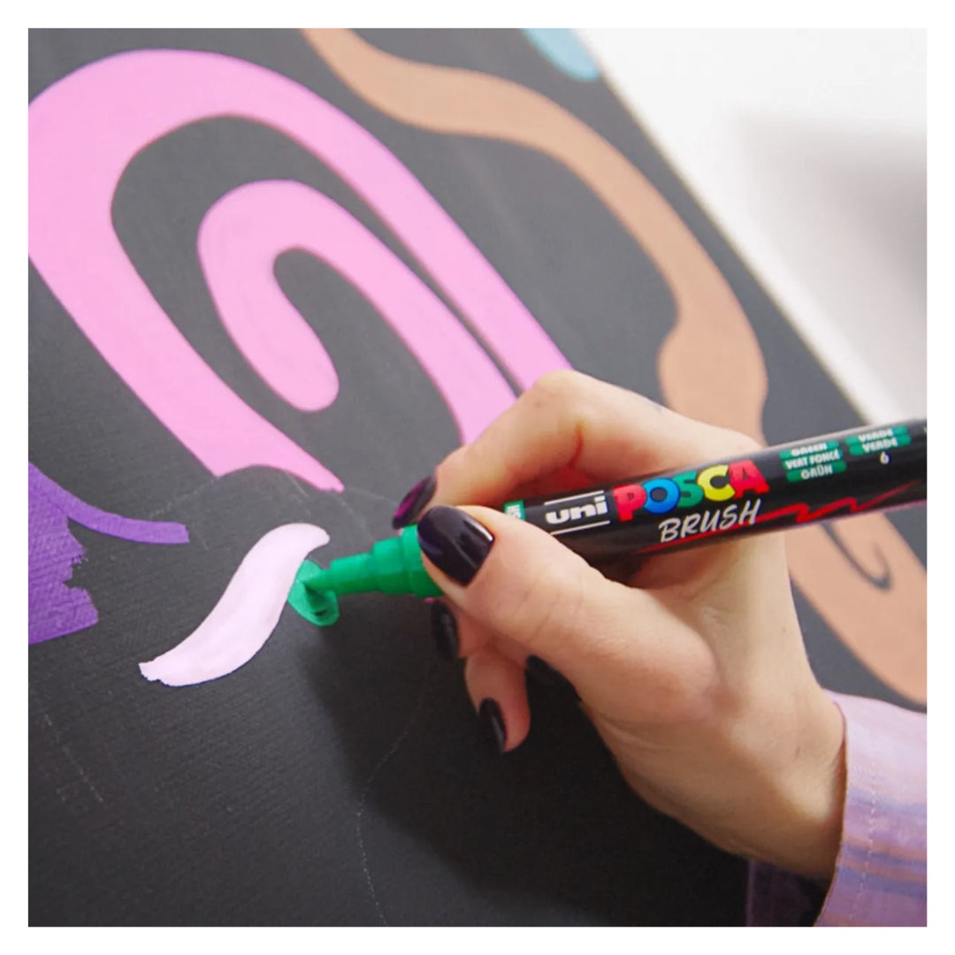 Set Marcadores Posca Punta 5BR X 16 Brush