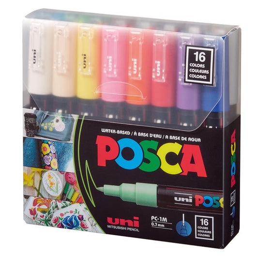 Set Marcadores Posca Punta 1M X 16