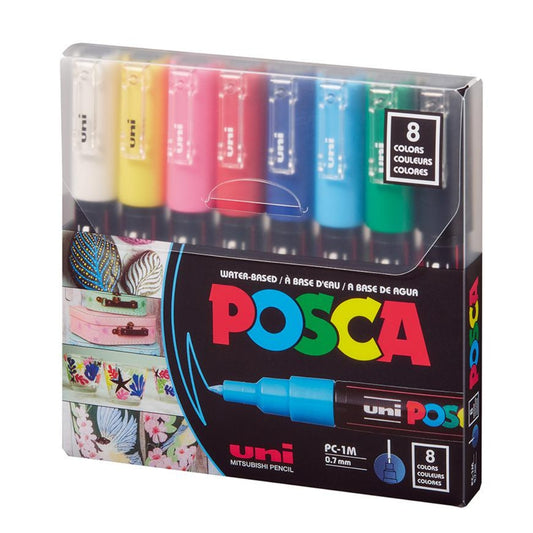 Set Marcadores Posca Punta 1M X 8 Soft