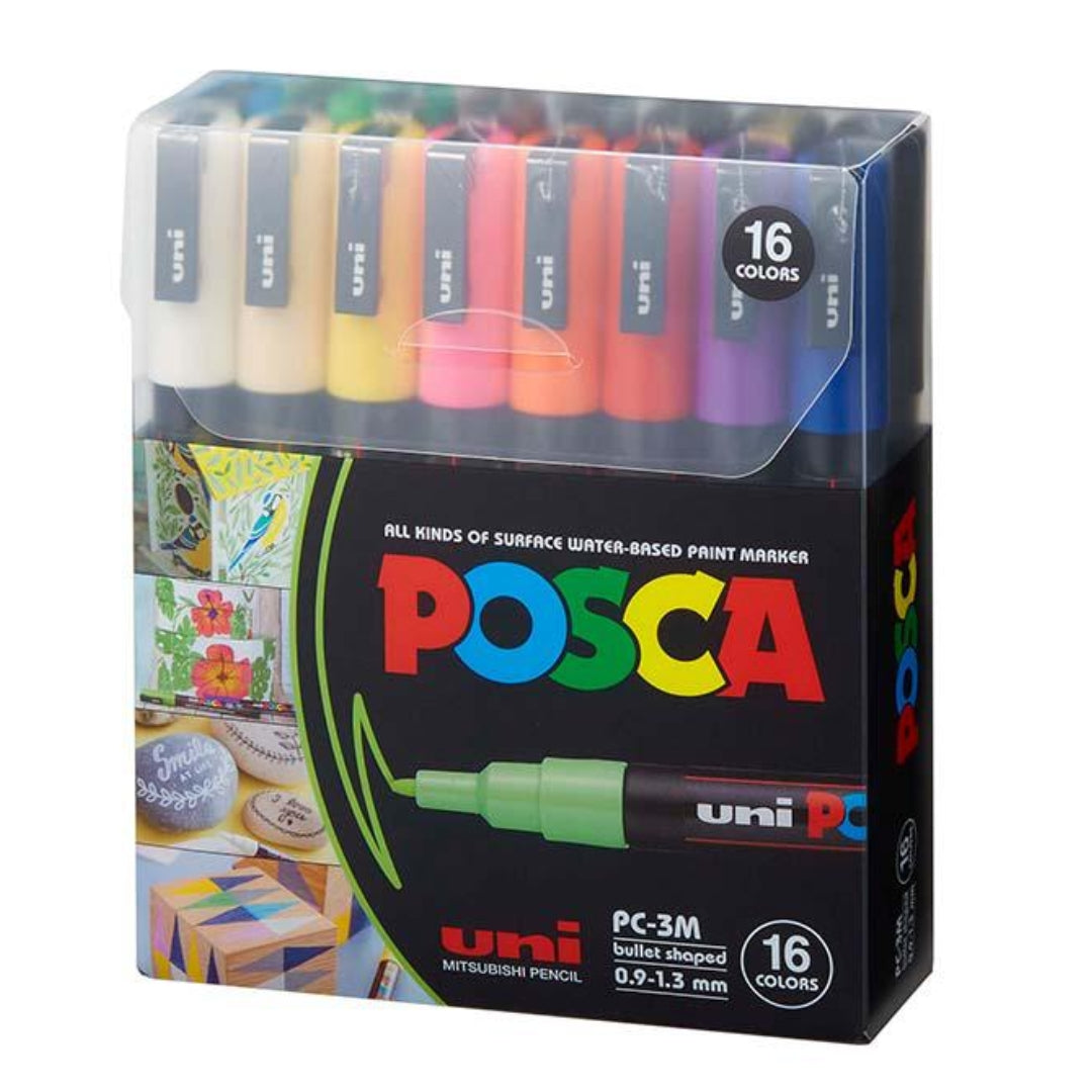 Set Marcadores Posca Punta 3M X 16