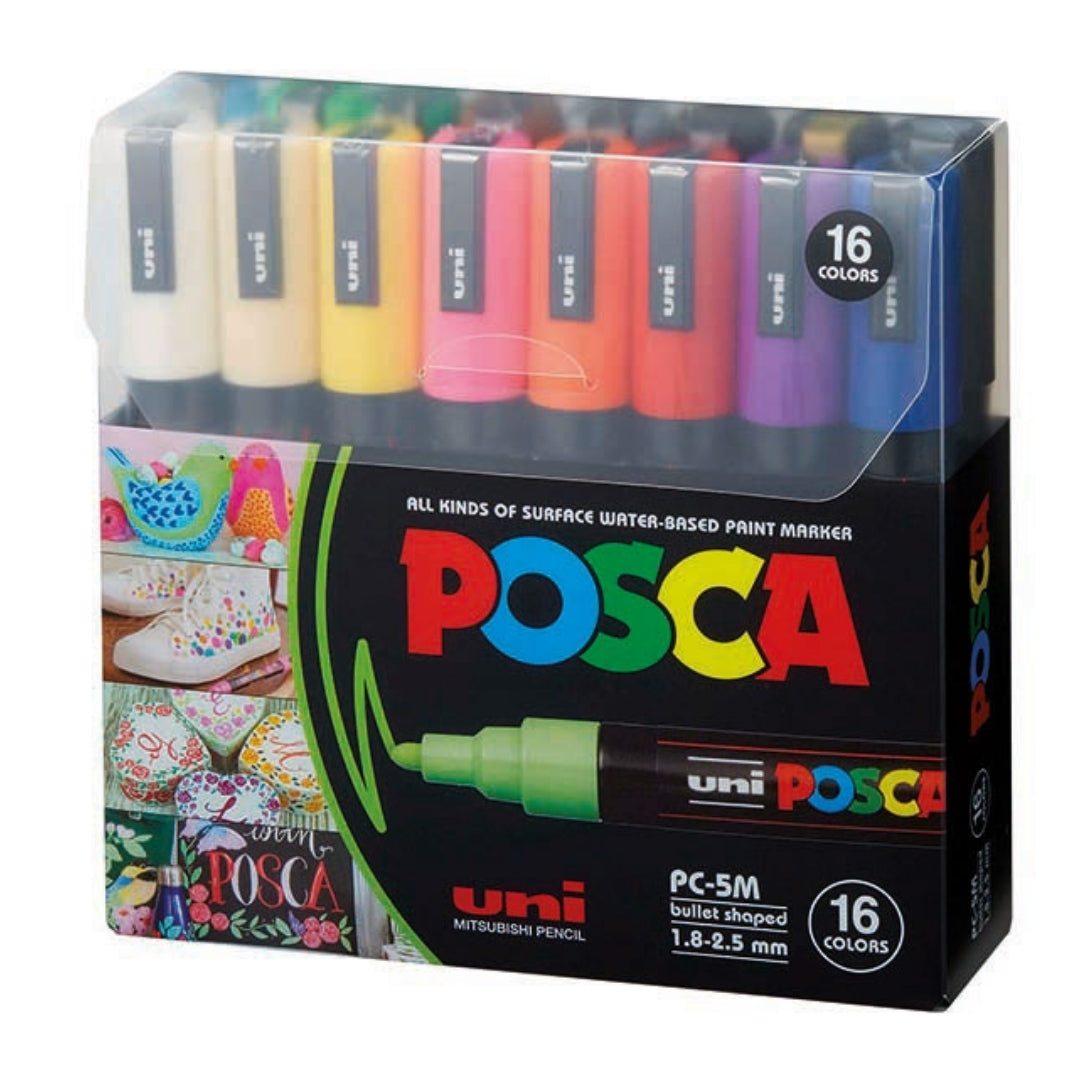Set Marcadores Posca Punta 5M X 16