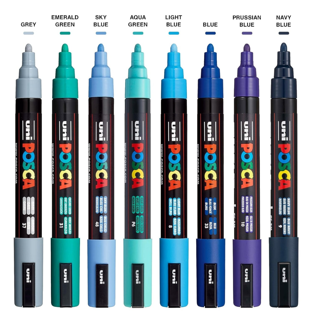 Set Marcadores Posca Punta 5M X 8 Cool