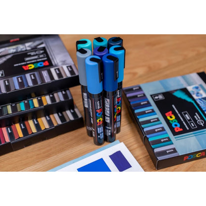 Set Marcadores Posca Punta 5M X 8 Cool