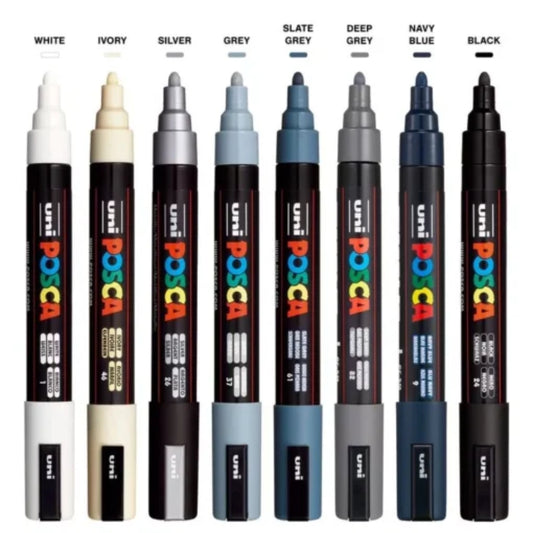 Set Marcadores Posca Punta 5M X 8 Montone