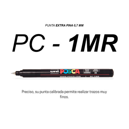 Set Marcadores Posca Punta 1MR X 8 Soft