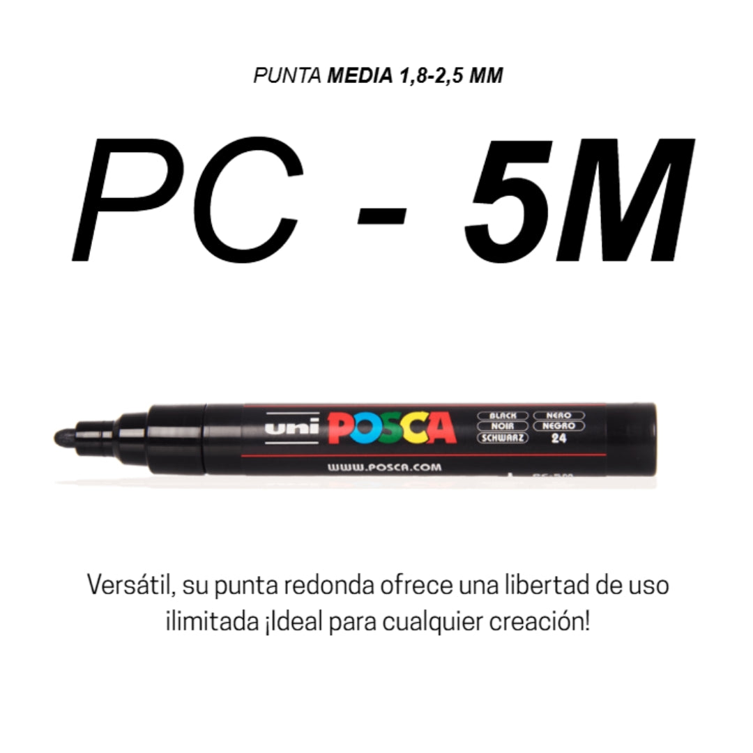 Pack Marcadores Posca Black & White x 6