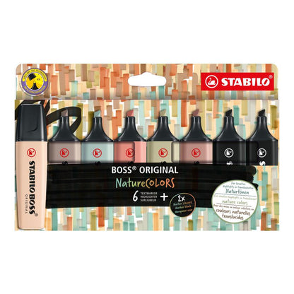 Resaltadores Stabilo Boss Nature x8