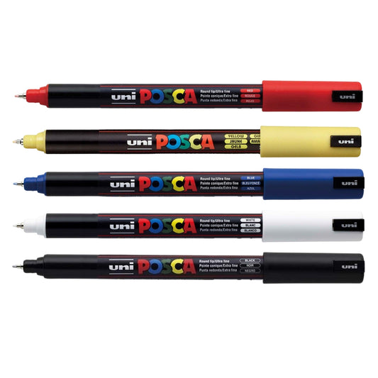 Set Marcadores Posca Punta 1MR X 5 Básico