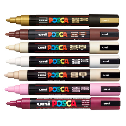 Set Marcadores Posca Punta 5M X 7 Glamorous
