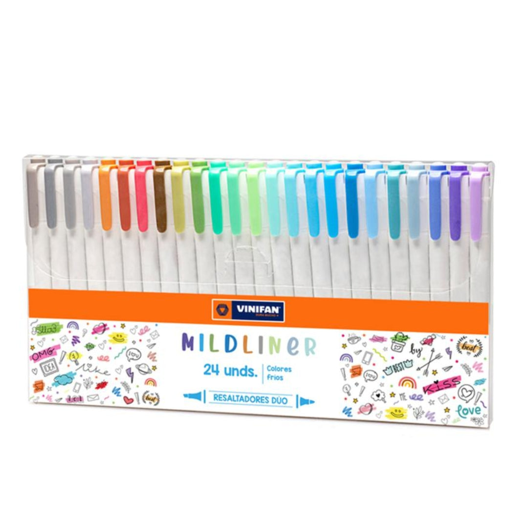 Marcadores Vinifan Mildliner x 24 Fríos