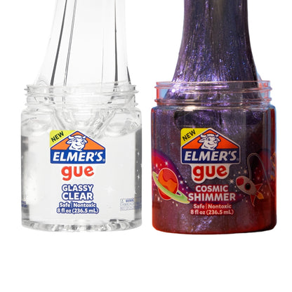 Pack Slime Elmers Gue Transparente + Cosmic Shimmer 236 ml