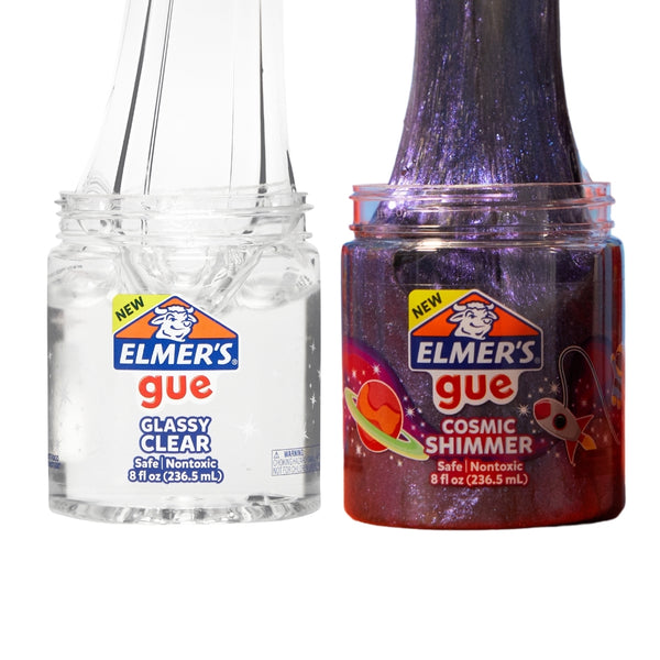 Pack Slime Elmers Gue Transparente + Cosmic Shimmer 236 ml