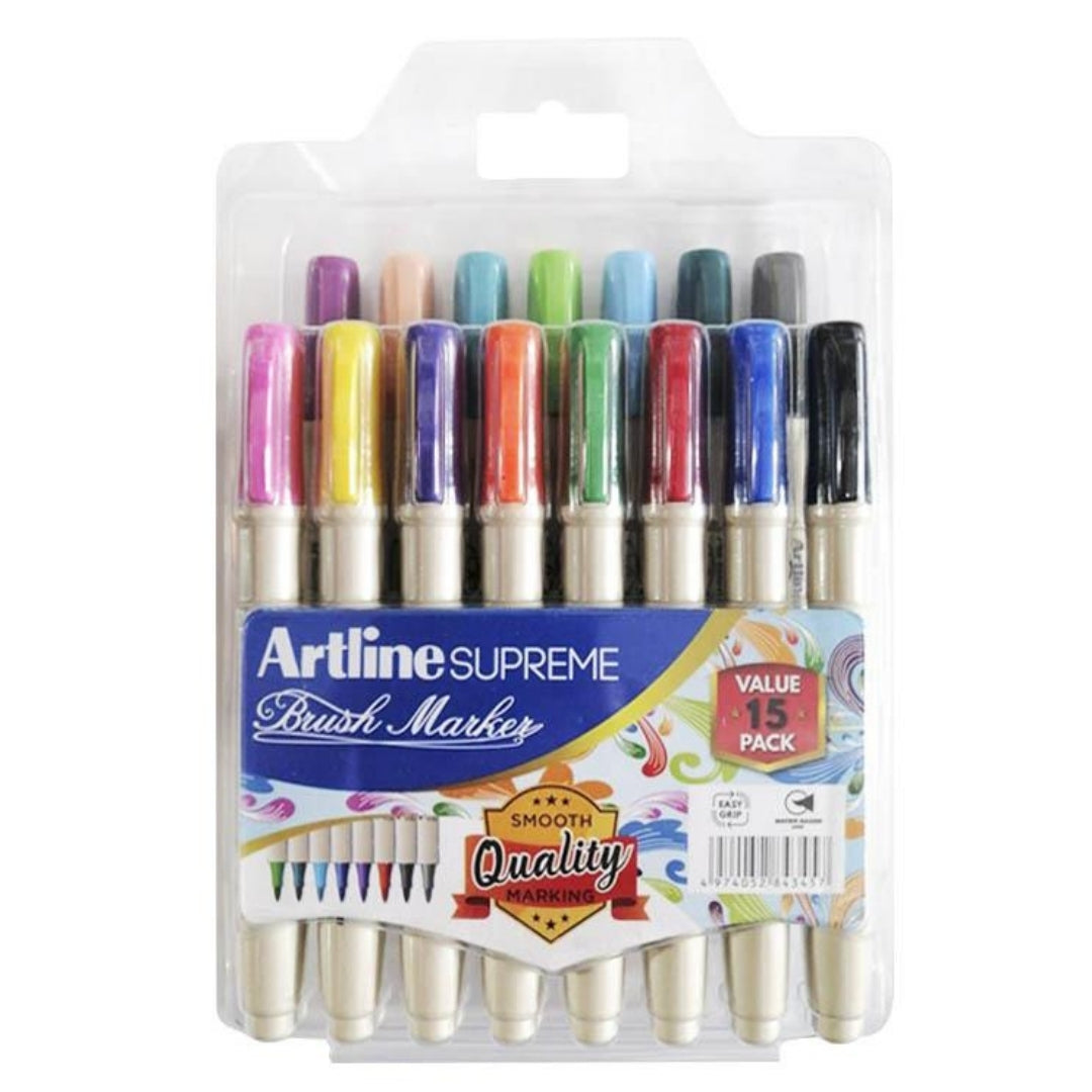 Marcadores x 15 Brush Marker Artline Supreme