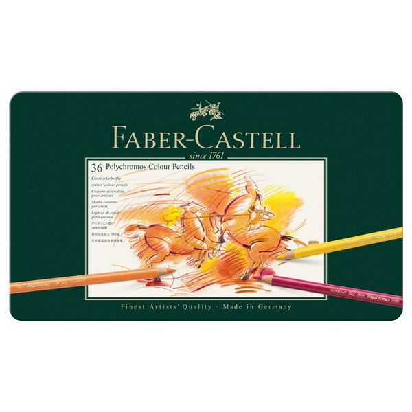 Colores Polychromos x 36 Faber Castell Estuche Metal